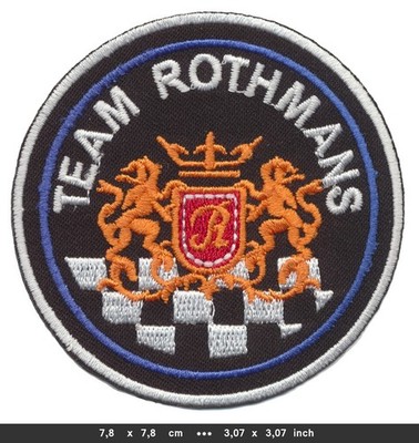 ROTHMANS Aufnäher Patches F1 Racing Team Auto Motorsport Formel 1 Rennsport v2
