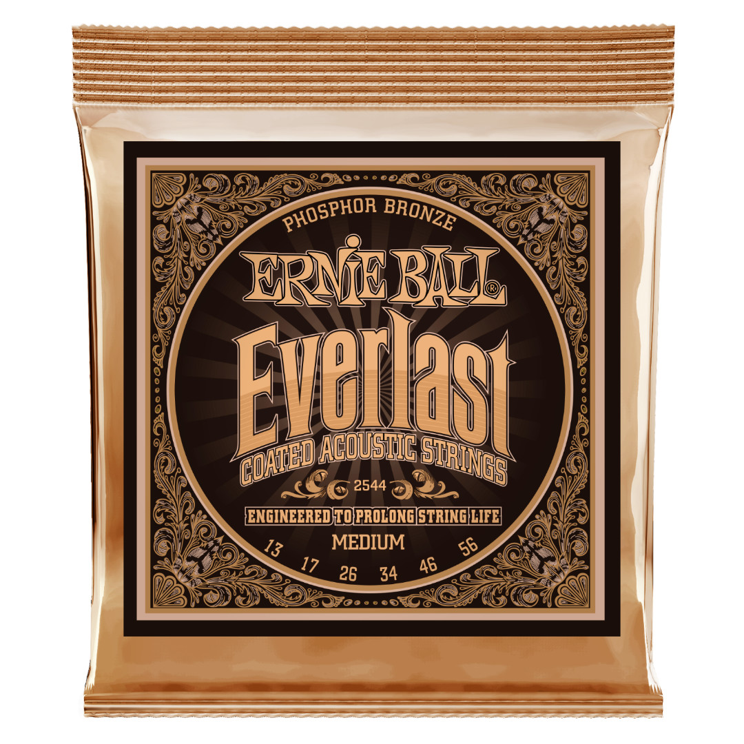Ernie Ball 2544 Everlast Coated Phos Bronze Acoustic Guitar Strings 013-056 2190₽
