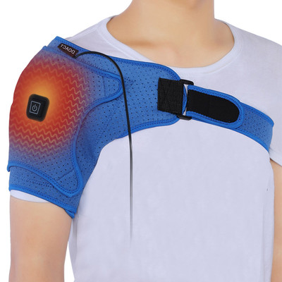 Heated Shoulder Support Brace USB Electric Plug In Adjustable Heating Shoulder