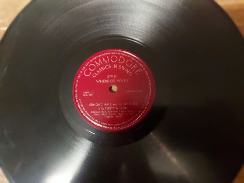 1940s COMMODORE Jazz 78/EDMOND HALL & His Quartet..Teddy Wilson../E!