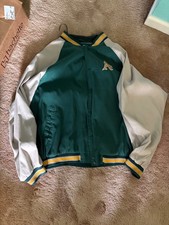 Oakland A's light weight satin jacket 1990's vintage XL
