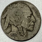1930-S Buffalo Nickel 5C 5 Cents San Francisco Mint F/VF Fine - Very Fine ST277