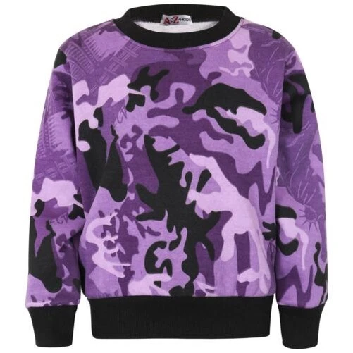 Pull à Capuche Garçon 5 Ans - Camouflage Multicolore - Coton Préporté - Preworn