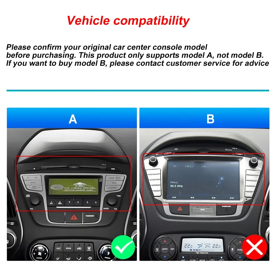 Для Hyundai Tucson IX35 2010-2015 Android14 10» автомобильный стерео радио GPS навигатор + камера - Изображение 2 из 4