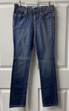 Old Navy Skinny Jeans Girls size 12 Medium Wash Denim Adjustable Waist