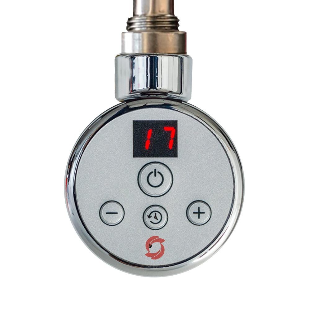 1000W Elements Chrome Thermostatic Heating (Room Stat) for Electric Towel Rails