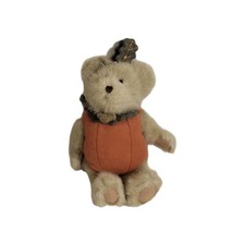 Vintage BOYDS BEARS Punkin B Beary Jointed Bear 9" Tall Pumpkin Costume