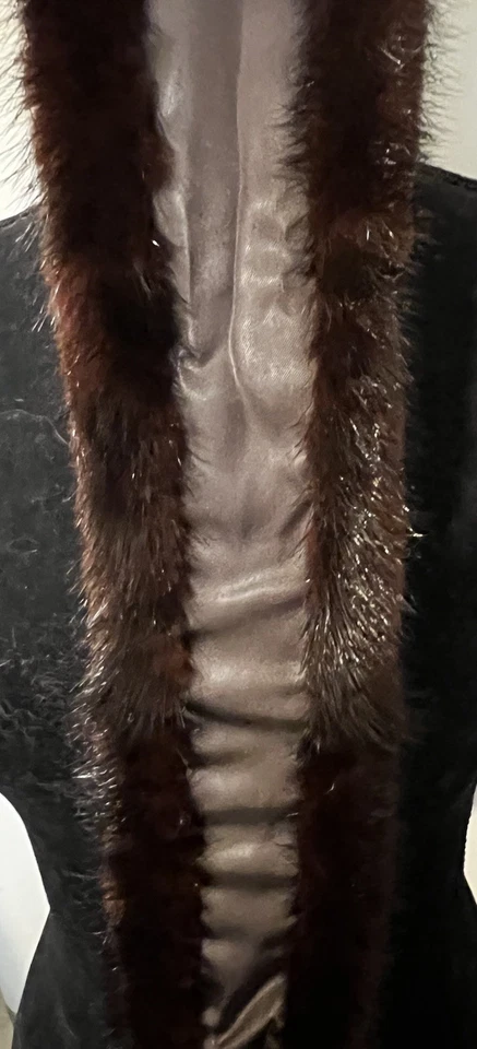 Cinturón de piel de visón natural Foto 4 de 4