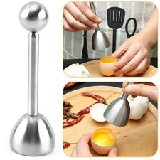 Stainless Steel Boiled Egg Topper Opener Shell Top Cutter Knocker Kitchen Tool
