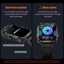 🔥 Military Smart Watch Men Android  Rugged Tactical Fitness Tracker n 6