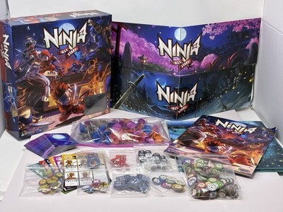 Ninja All Stars Board Game by Ninja Division & Soda Pop Complete Excellent