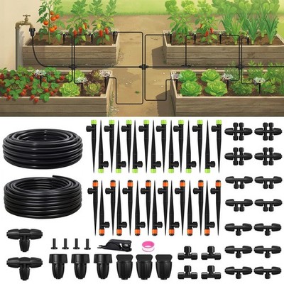 RAINPOINT Drip Irrigation System, QuickConnect Garden Watering System Kit wit...