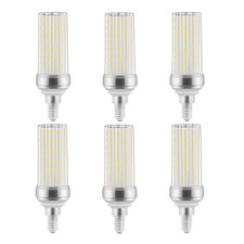 6 Pack E12 LED Bulb 20W, 150W Equivalent Candelabra Light Bulbs, 6000K Daylig...