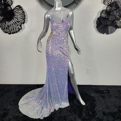 NWT~$550~JOVANI~6/8~LILAC PURPLE SEQUIN PROM FORMAL HIGH SLIT LACE UP MAXI DRESS | eBay NWT~$550~JOVANI~6/8~LILAC PURPLE SEQUIN PROM FORMAL HIGH SLIT LACE UP MAXI DRESS | eBay
