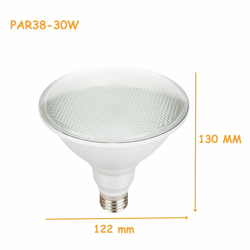 NEW Dimmable LED PAR38 Lamps E27 30W 110V 220V 85V-265V Lights High-Quality RK - Image 4 of 4