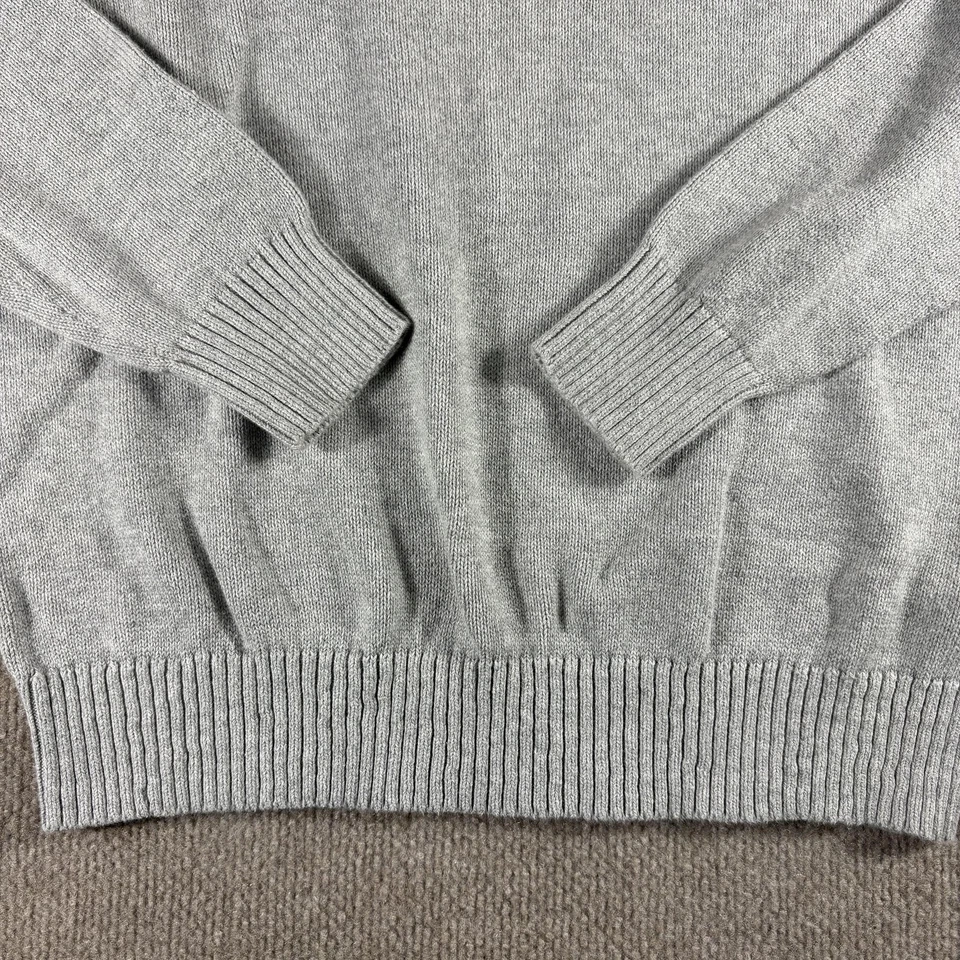 Vineyard Vines Sweater Mens Small Gray Crewneck Whale Logo Pullover 1E0218 - Image 2 of 4