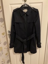 BEAUTIFUL HOBBS SELMA MAC NAVY BLUE COAT HARDLY WORN SIZE 12 RRP £169