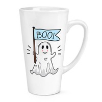 Boo Geist Halloween 483Ml Groß Latte Becher Tasse Gruselig KüRbis Lustig