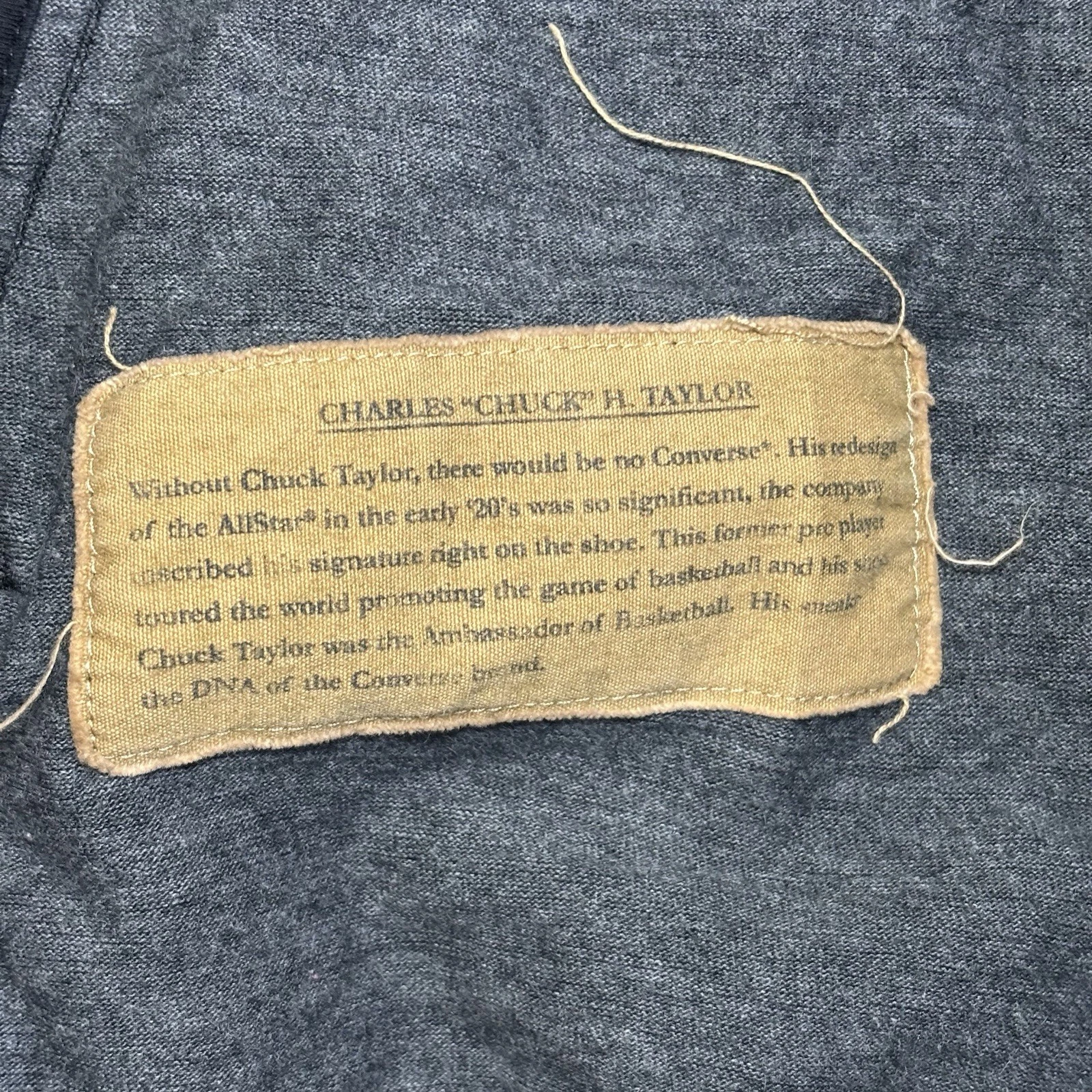 Converse John Varvatos Jacket Mens Large 3 Gray Bomber Full Zip Cotton - product detail image 5