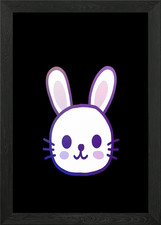 Nice bunny Easter Bunny Framed Wall Art Poster Canvas Print Picture