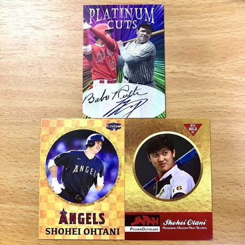 Shohei Ohtani LA Dodgers RC & 3PC Card Set Baseball Collectibles