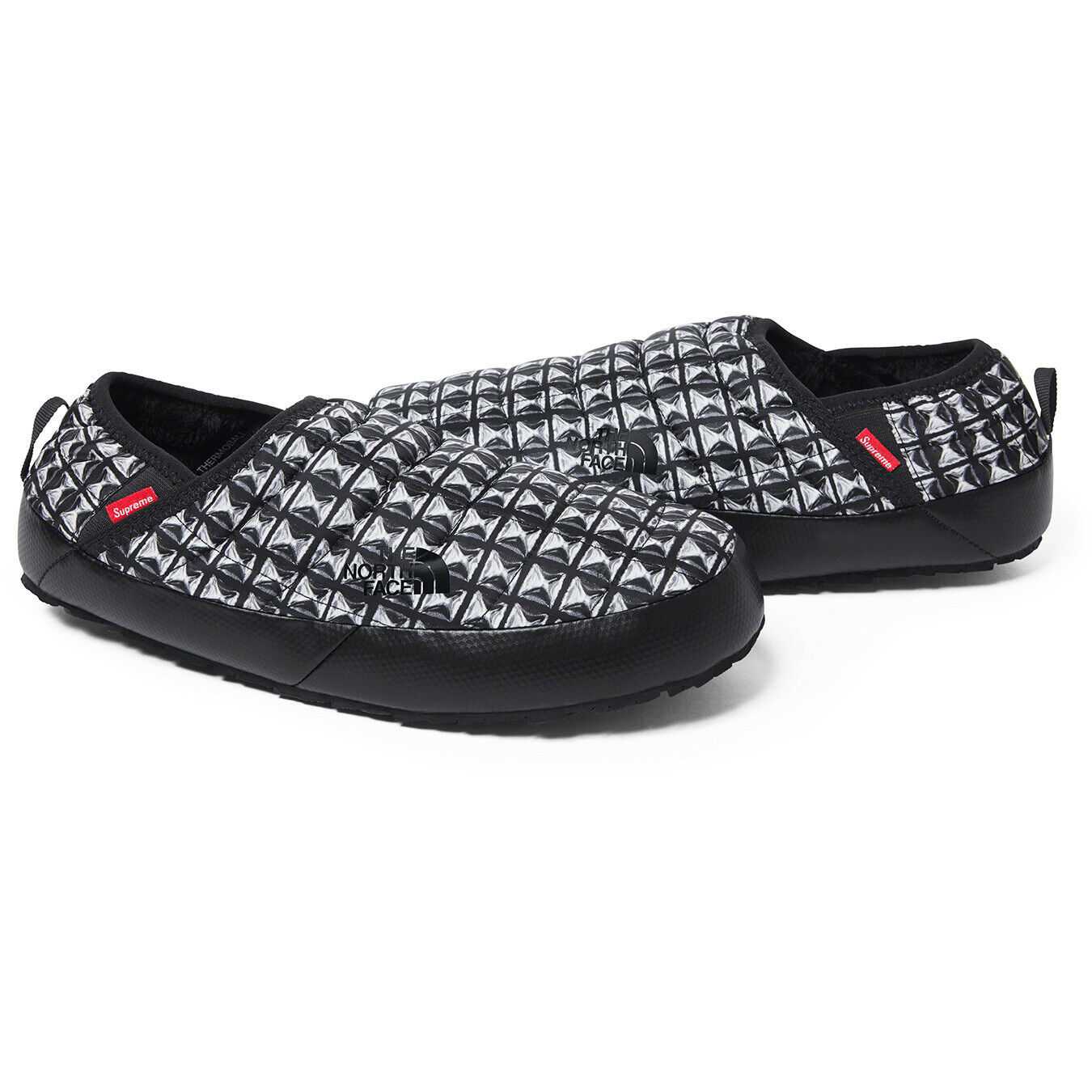 black supreme slippers