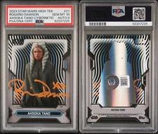 Ahsoka Star Wars High Tech Cyber. Signed Rosario Dawson BGS PSA 10/9 Auto Pop 1