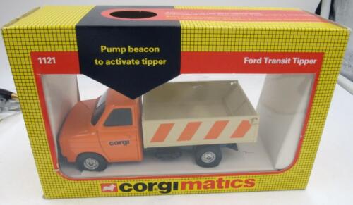 VINTAGE CORGI #1121 CORGIMATICS FORD TRANSIT TIPPER MIB - Picture 3 of 3