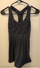 Lululemon Women  s Size 4 Gray Heathered Yoga/Dancewear Racerback Tank
