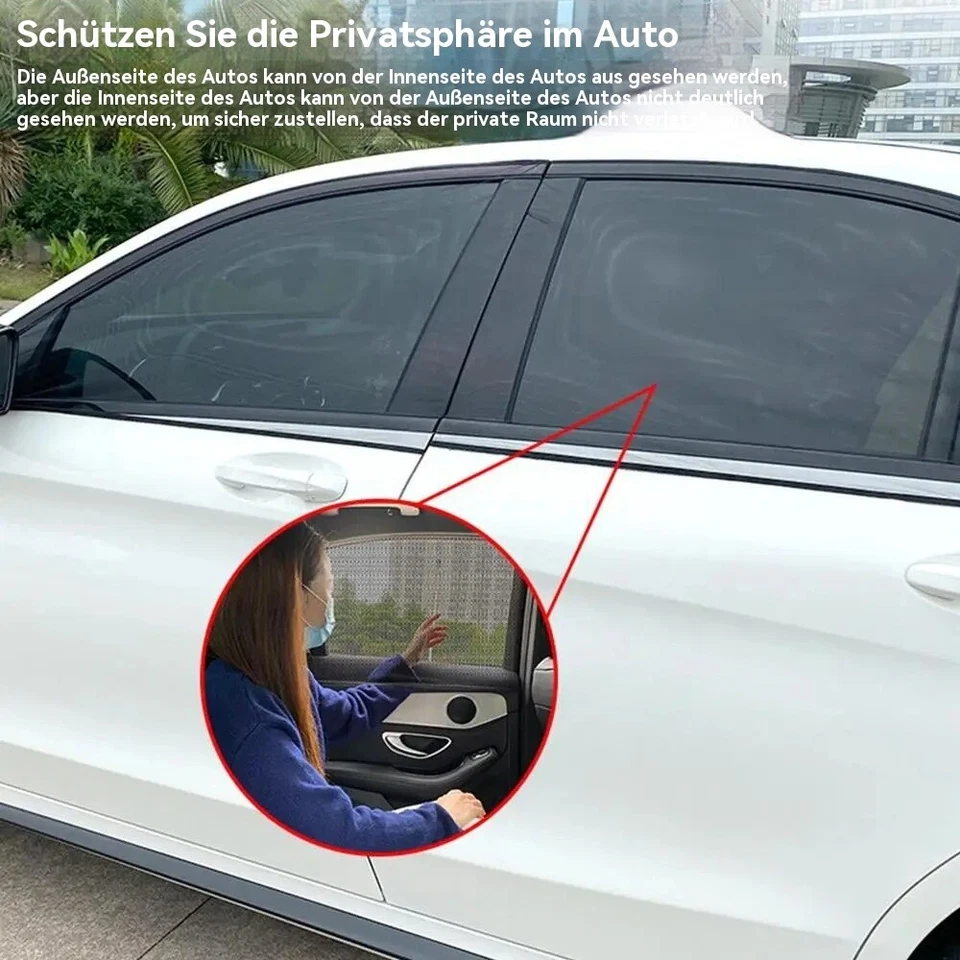Universal 4x Sonnenschutz Auto UV Reflekor Schutz für Seitenfenster Autofenster - Bild 2 von 4