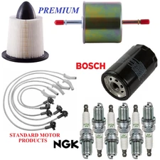 Tune Up Kit Filters Wire Spark Plugs For FORD WINDSTAR V6 3.8L 1996-1998