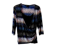 Women AB Studio Mult-Colored Blouse- Size M