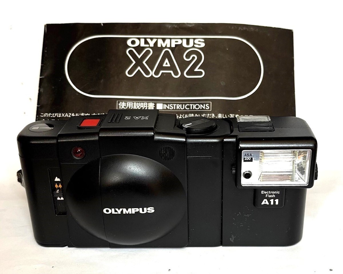 Excellent]Olympus XA2 A11 flash 35mm Film Camera Point