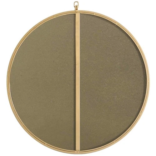 Elegant Decor Rowan 28" Round Metal Frame Hooked Mirror in Brass - Picture 4 of 11