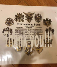 One Steinway Grand Piano Soundboard Decal