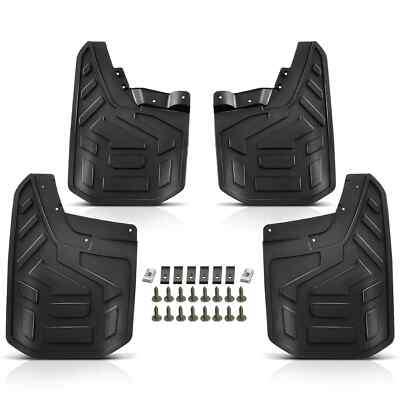 4X Front & Rear Flat Splash Guards Mud Flaps Fender FOR GMC Canyon 2023-2025