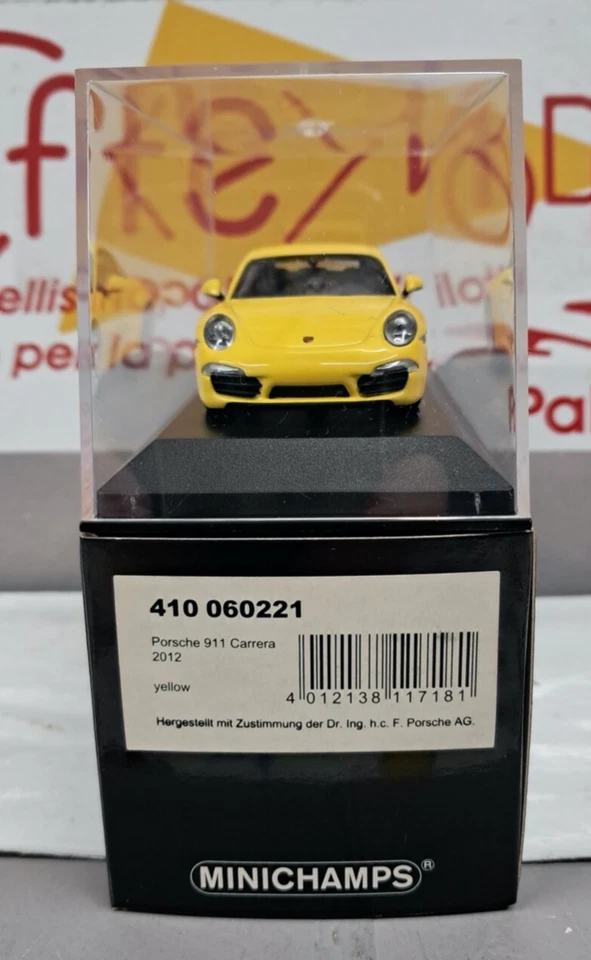 MIAXICHAMPS 1/43 -PORSCHE 911 CARRERA 2012 GIALLO  410 060221 - Immagine 2 di 3
