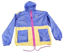 Women's Nike Sportswear Icon Clash Woven Jacket Size Medium Purple Yellow Pink