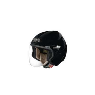 Premier Vintage Jet City Fly U9 Offenes Gesicht Motorrad Helm Schwarz