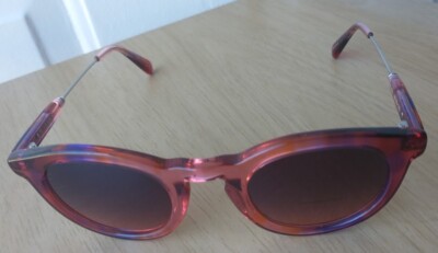 Vera Wang V466 Round Sunglasses Kaleidoscope 46-25-140 NEW Pink Purple