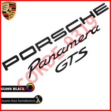 New Gloss Black PORSCHE Panamera GTS Letters Rear Badge Emblem Look Deck Lid