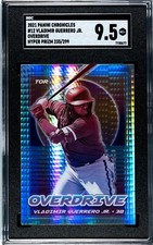 2021 Panini Chronicles Overdrive #12 Vladimir Guerrero HYPER PRIZM /299 SGC 9.5