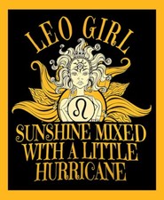 Leo Girl Sunshine Mixed With Hurricane Zodiac Astronomy Constellation -MAGNET