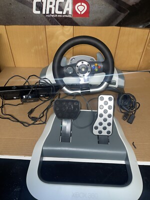 Xbox 360 Wireless Racing Steering Wheel Pedals And Xbox Kinect Sensor
