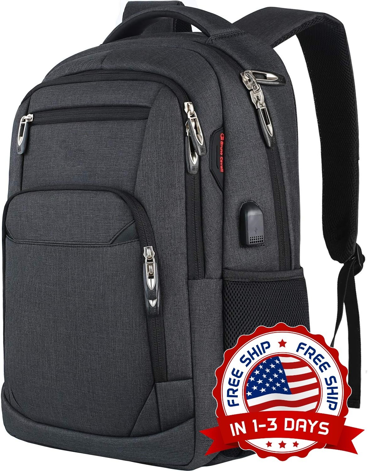 Mochila para Laptop 15.6 Pulgadas Bolso de Mujer Hombre Portátil USB de Viaje US