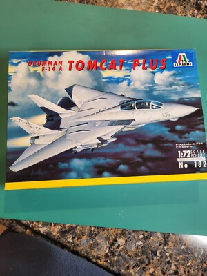 Italeri Hobby Kits F-14A Tomcat Plus Model Kit 1:72 #182 plastic model kit