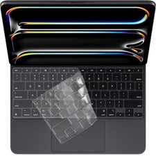 ProElife Keyboard Cover Skin for 2024 iPad Pro 13-inch M4 Chip A2925/A2926 Ma...