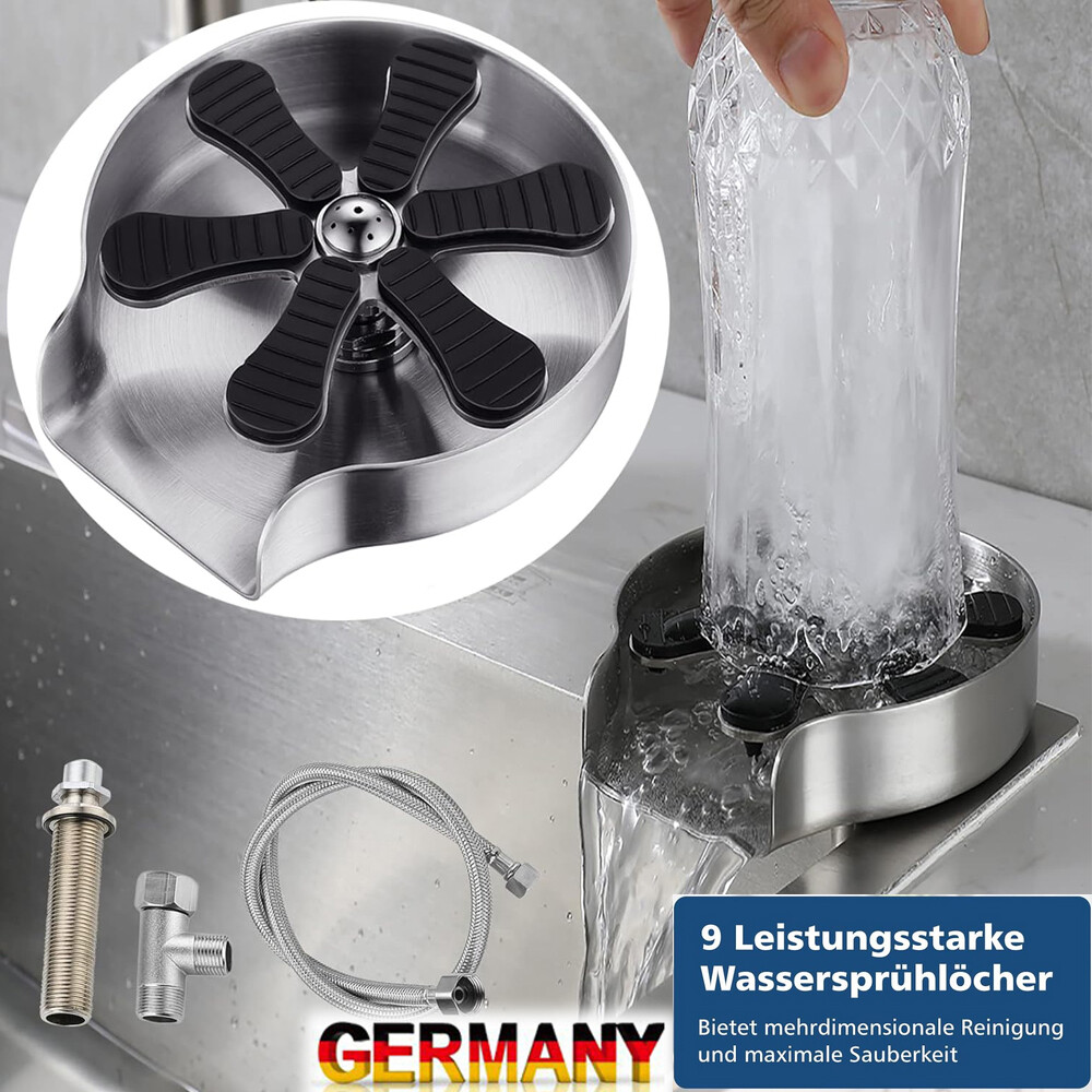 Auto Gläserspüler Glasspüler Hochdruck Gläserspülgerät Waschbecken Cup Washer