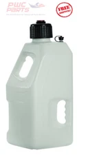 FP Fuel Jug w/ Lid Cap Container Fire Power LC2 WHITE ATV MX WaveRunner 5 Gallon