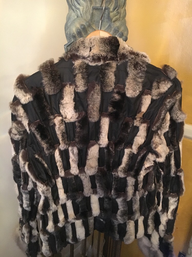 Chinchilla fur jacket size 12 image 4